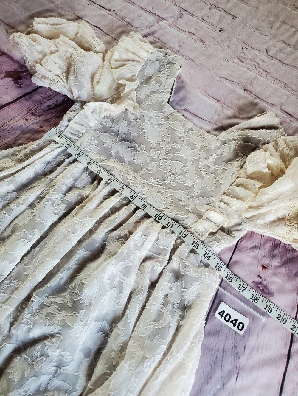 Joyfolie Kassia Maxi Dress Bohemian Cottagecore Vintage-inspired Hi-lo Lace‎ 12